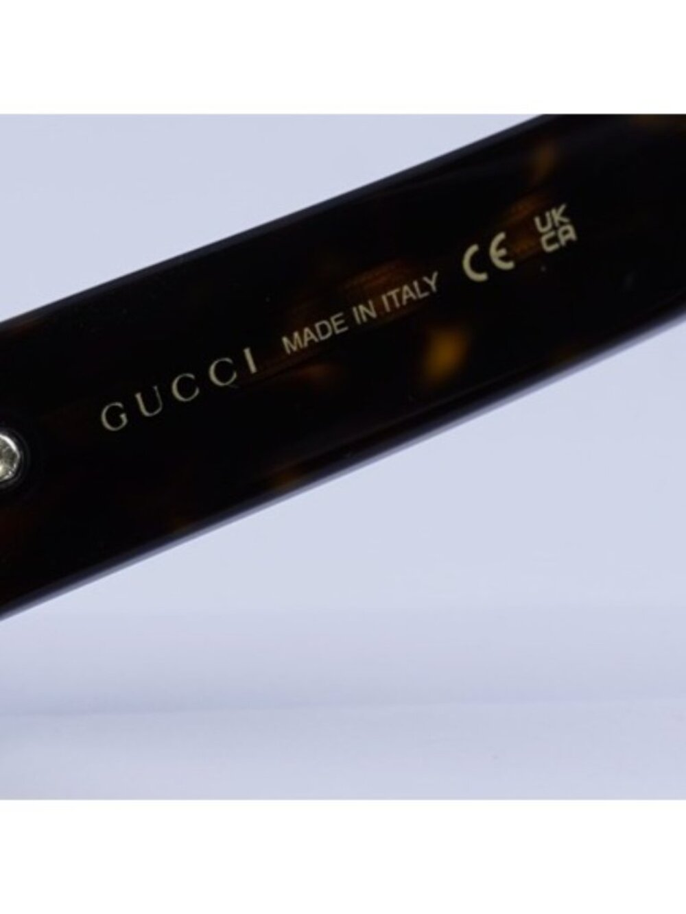 Gucci GG1592S 002 Sunglasses Havana Rectangle Frame, Yellow with Pattern Lenses - Picture 4 of 11